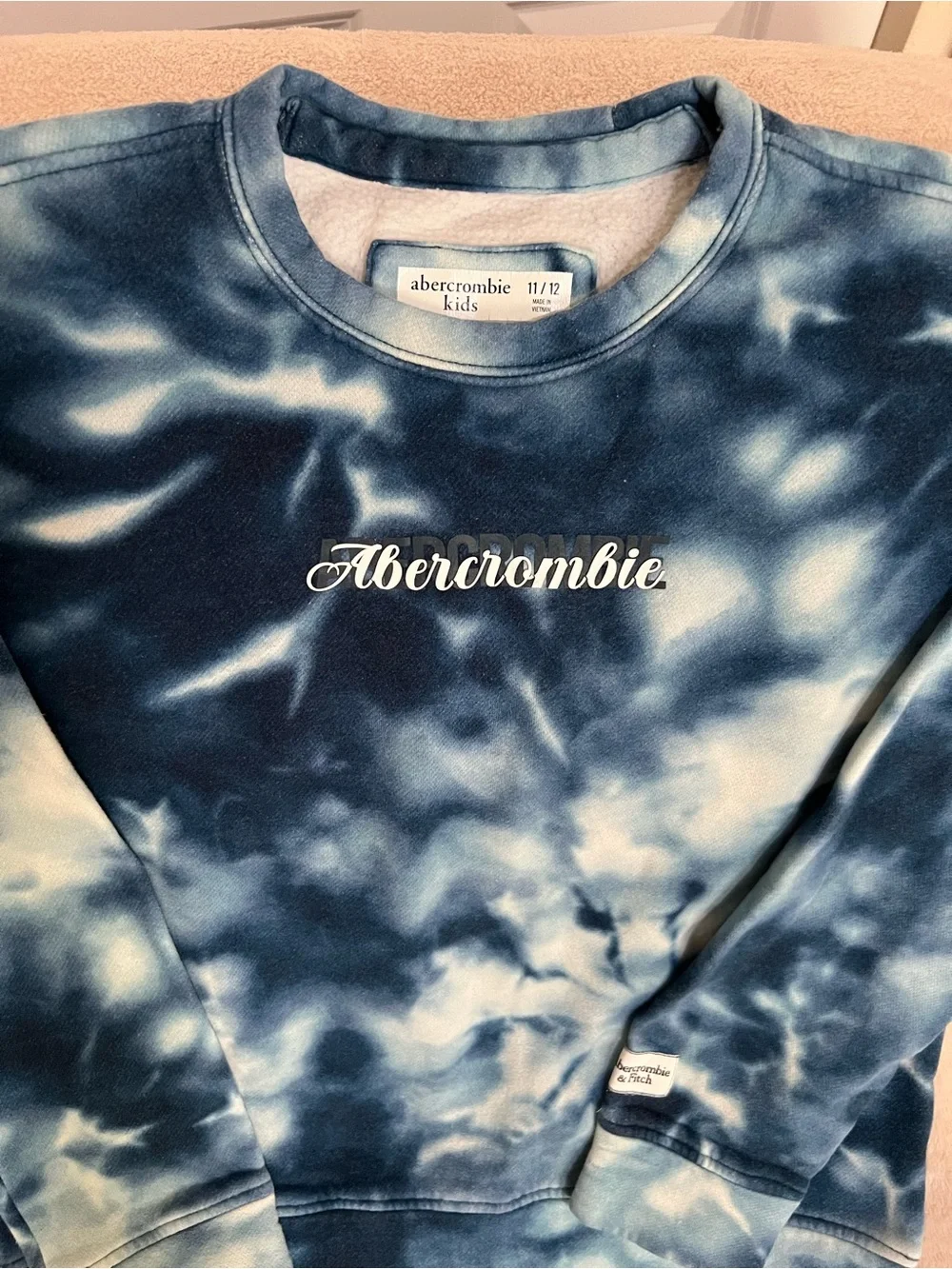 Abercrombie Kids Blue Tie-Dye Sweatshirt & Jogger Set